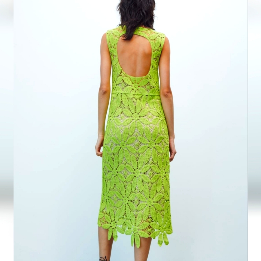Macrame Knit Dress - Picture 2 of 4